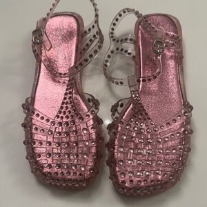 Jeffrey Campbell Pink Studded Sandals